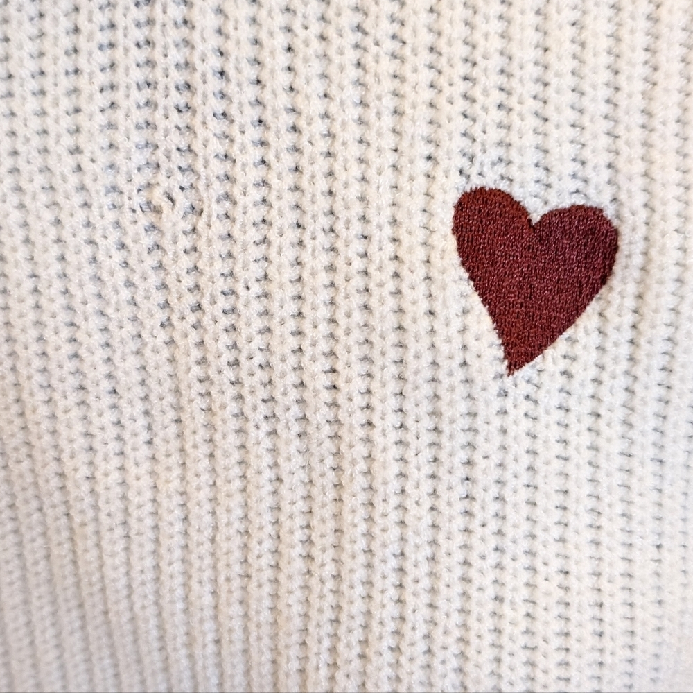 ♥️A New Day Red Heart Pullover Sweater XL Women's Valentine's Day ♥️ - Picture 2 of 8